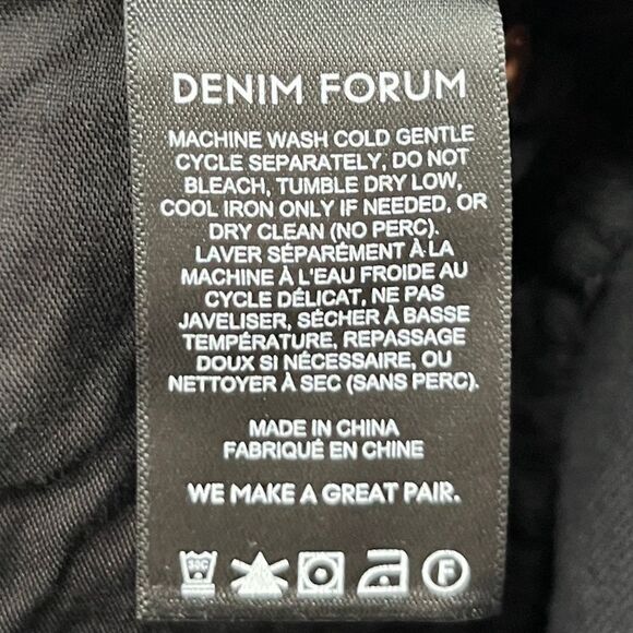 Aritzia Denim Forum Arlo High Rise Straight Size 29 28L Black wash Jeans NWOT - Picture 13 of 14